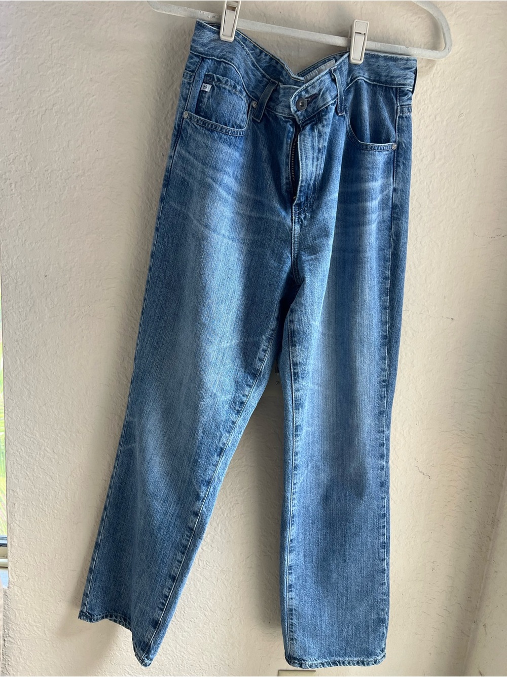 Ag Adriano Goldschmied Medium Blue Straight-Leg Jeans *NWOT*